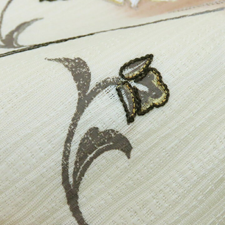 楽天市場】袋帯 相良手刺繍 手描き染 蔓草模様 御仕立上り ガード加工 