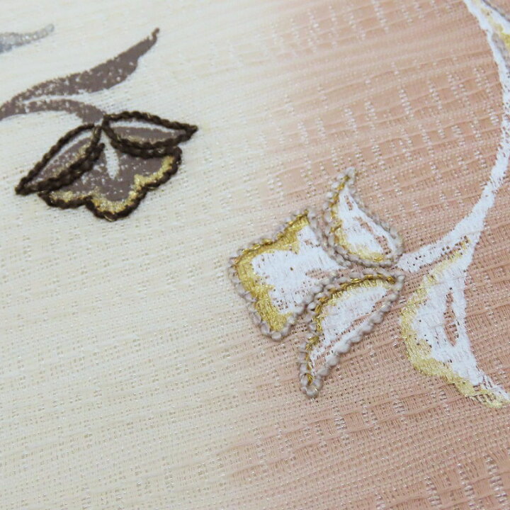 楽天市場】袋帯 相良手刺繍 手描き染 蔓草模様 御仕立上り ガード加工 