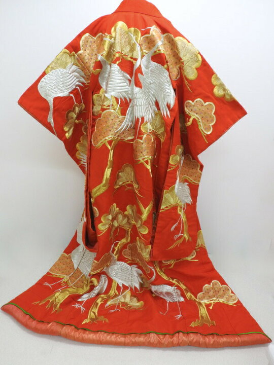 楽天市場】打掛 刺繍 花嫁衣裳 鶴松文様 婚礼用 (3191−6frc 