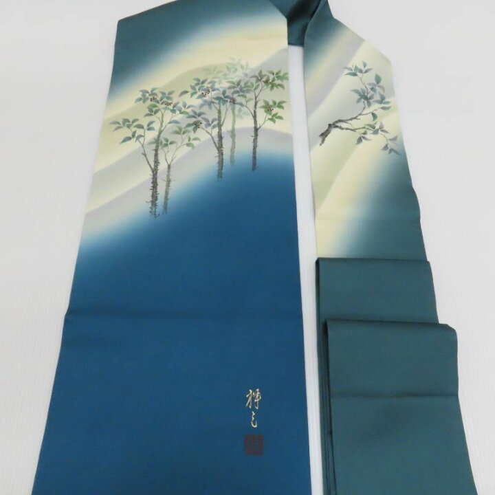 楽天市場】名古屋帯 村松祥三 南天 暈し染め 九寸名古屋帯 御仕立上り 
