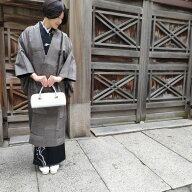 道中着 大臣指定工芸品 純泥染 くぼた謹製 ロング丈 カジュアル和装コート 御仕立上り(3489)