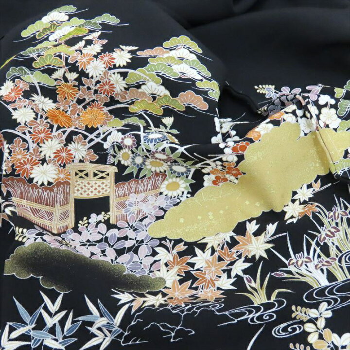 楽天市場】千總 黒留袖 新品 京の老舗450余年 家紋入れサービス 茶屋辻 