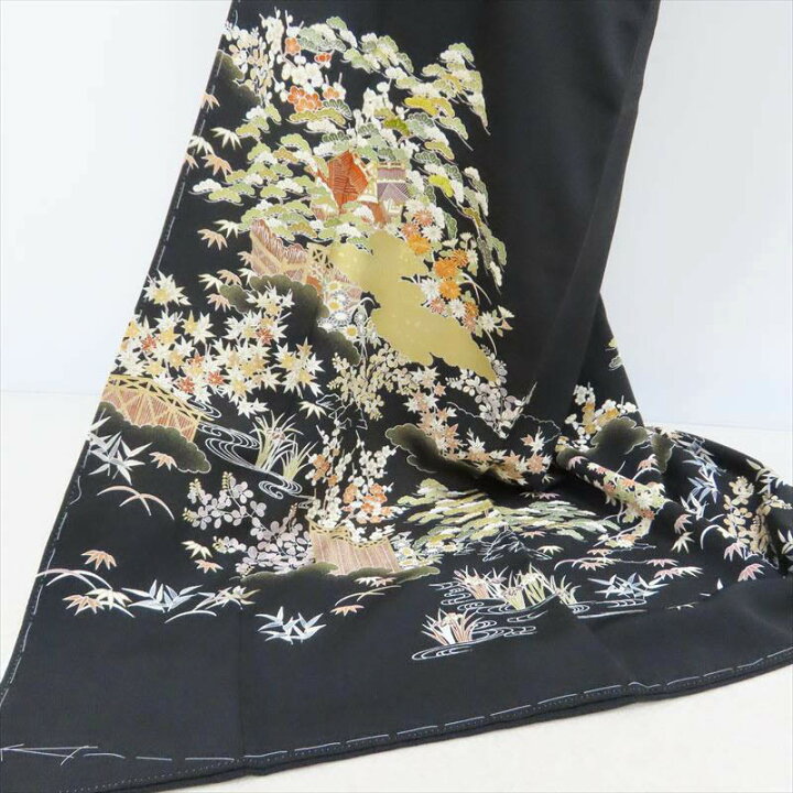 楽天市場】千總 黒留袖 新品 京の老舗450余年 家紋入れサービス 茶屋辻 