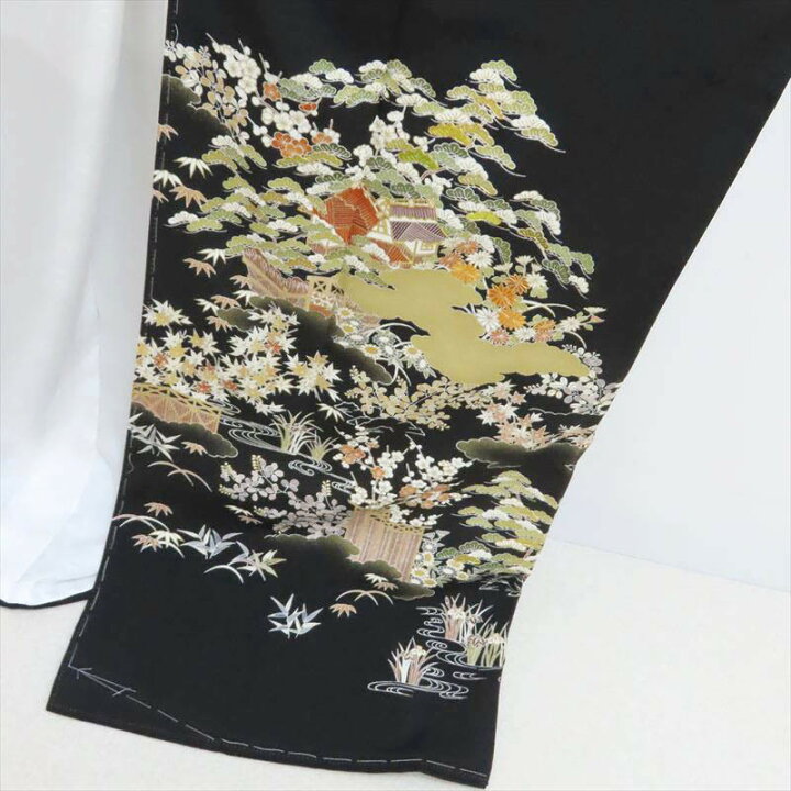 楽天市場】千總 黒留袖 新品 京の老舗450余年 家紋入れサービス 茶屋辻 