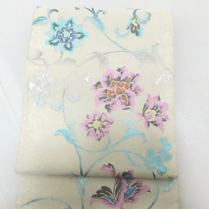 楽天市場】袋帯 真珠箔 新品 無料御仕立て付き オリエント更紗 御仕立 