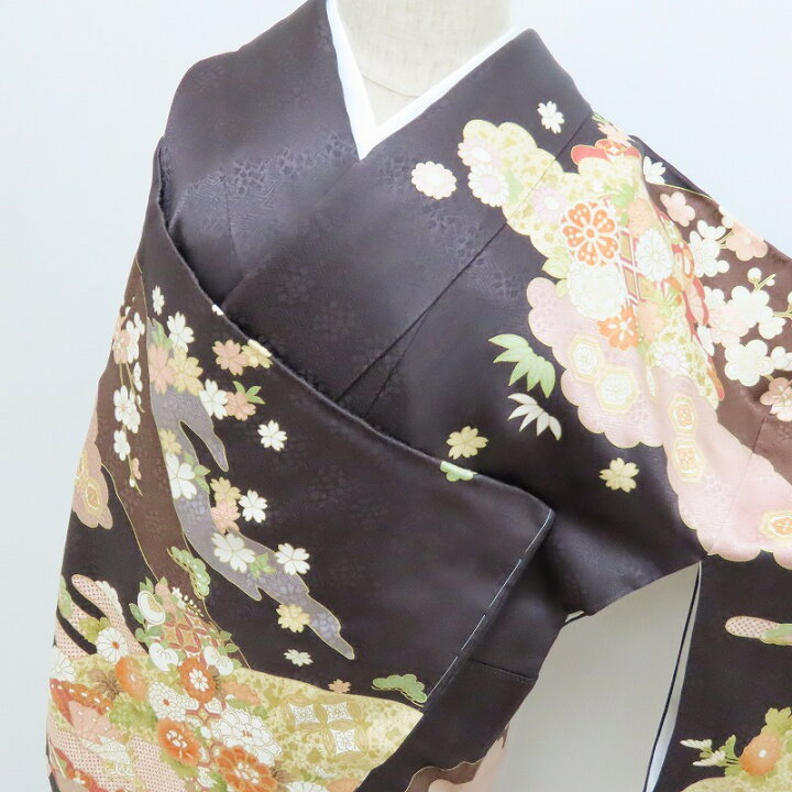 楽天市場】訪問着 本綸子 雲取り友禅模様 御仕立上り(3303)LYM 