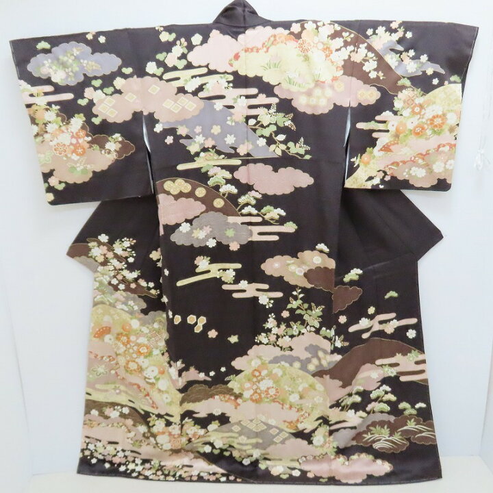 楽天市場】訪問着 本綸子 雲取り友禅模様 御仕立上り(3303)LYM 