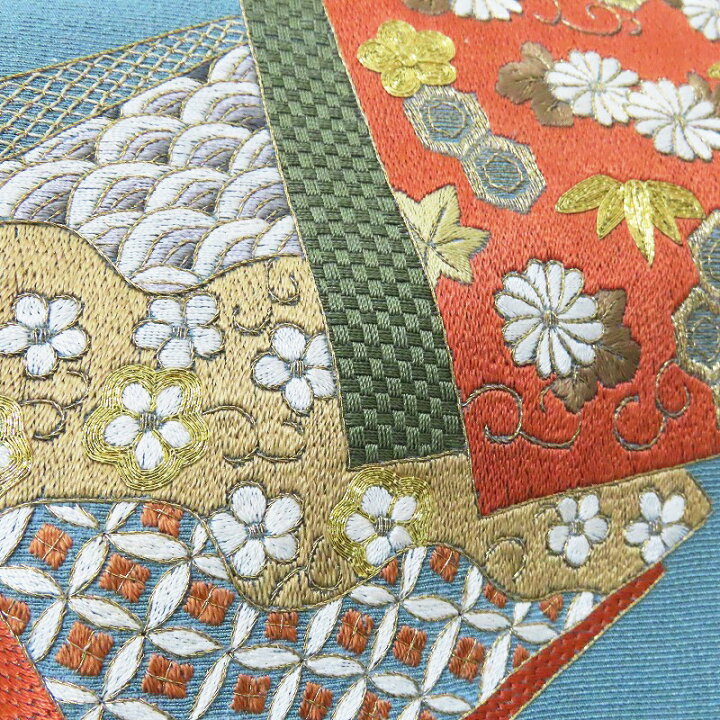 楽天市場】名古屋帯 刺繍 色紙重文 九寸名古屋帯 御仕立上り(3303)LYM 