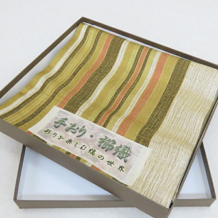 楽天市場】袋帯 手織り 櫛織 新品 縞の世界 お茶席帯 カジュアル帯 