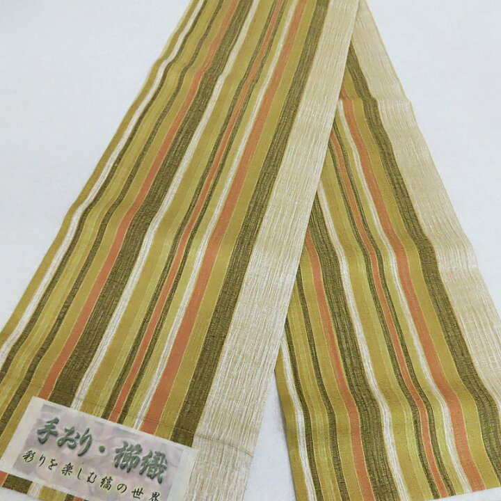 楽天市場】袋帯 手織り 櫛織 新品 縞の世界 お茶席帯 カジュアル帯 