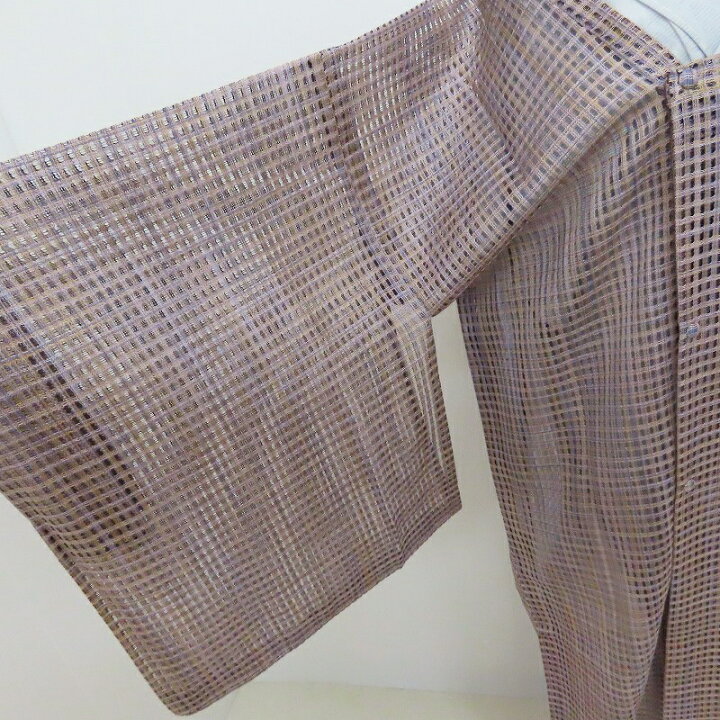 楽天市場】単衣 新品 道行ロングコート 盛夏 間道文様 涼間道 西陣織  