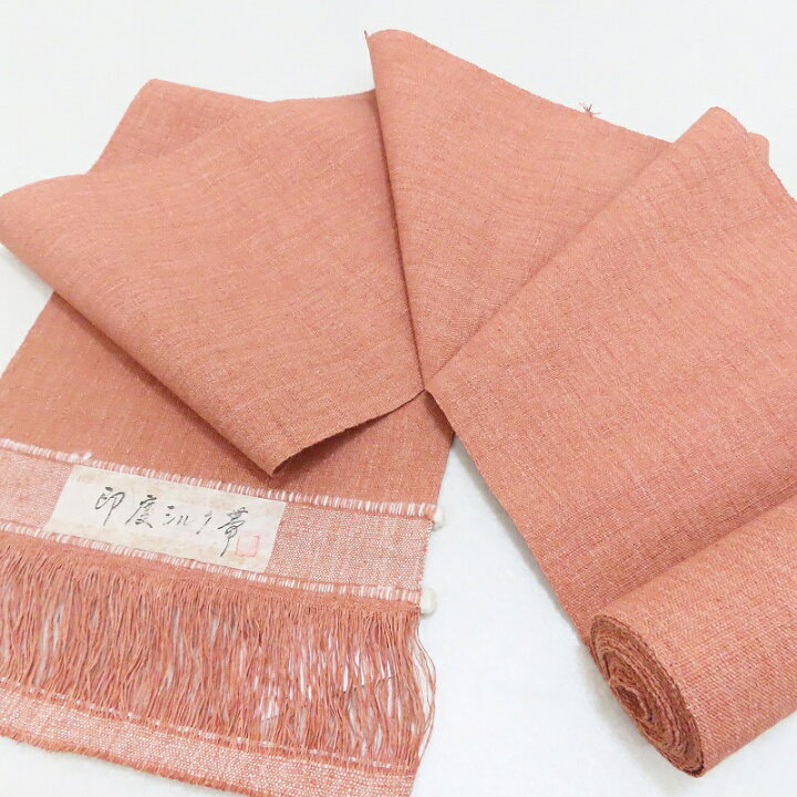 楽天市場】名古屋帯 新品 無料仕立付き インドシルク帯 真赭色地 無地 