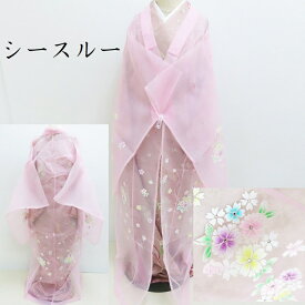 シースルー 祝儀衣装 ピンク (3281) l-y