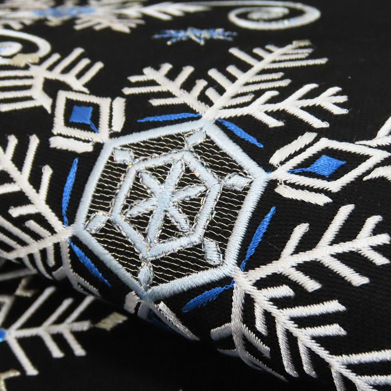 楽天市場】刺繍 新品 ”無料御仕立付き” 九寸名古屋帯 雪の結晶 Crystal