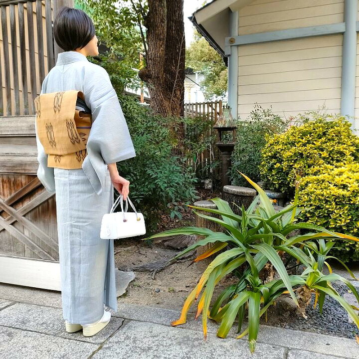 楽天市場】芭蕉布 喜如嘉 新古品 夏 名古屋帯 手結手織 芭蕉布 九寸 
