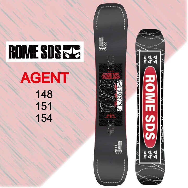 楽天市場】23-24 ROME SDS AGENT ローム メンズ スノボ 2023-2024  