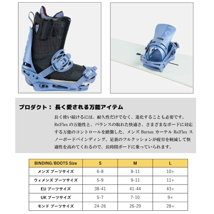 楽天市場】23-24 BURTON CARTEL Re:Flex バートン カーテル burton  