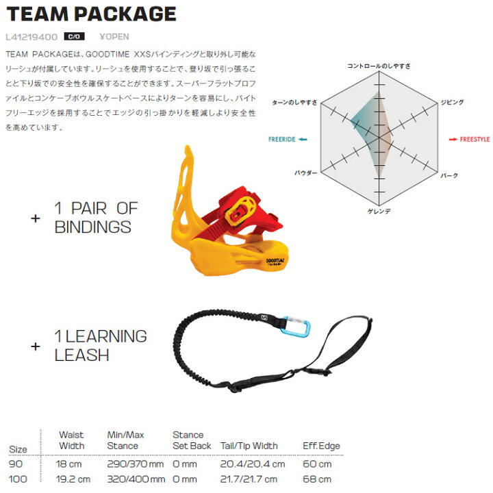 楽天市場】22-23 SALOMON TEAM PACKAGE 22-23 サロモン キッズ  