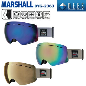 23-24 S[O Xm[{[h XL[ GOGGLE _uY ܂~ ʃY UVJbg MARSHALL DYG-2363 DEES fB[Y