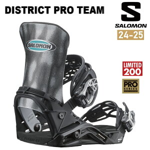 24-25 SALOMON DISTRICT PRO TEAM サロモン ビンディング メンズ BINDING スノーボード 2024-2025