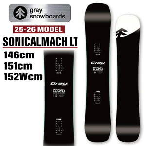 25-26 GRAY SONICALMACH LT OC \jJ}bn Cg {[h J[rO \񏤕i Xm[{[h  146cm 151cm 152Wcm 2025-2026