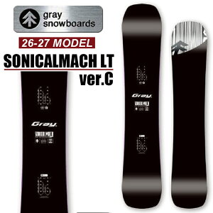 26-27 GRAY SONICALMACH LT ver.C 154cm 155cm 156cm �O���C �\�j�J���}�b�n ���C�g �o�[�W����C �{�[�h �J�[�r���O �X�m�[�{�[�h �� 2026-2027