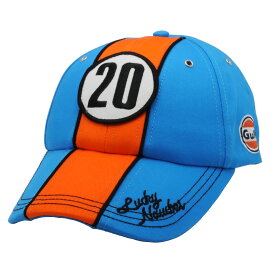 ガルフ オフィシャル Gulf #20 ラッキーナンバー ベースボール キャップ 帽子 コバルト 公式