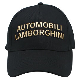 ランボルギーニ スクアドラコルセ オフィシャル GOLDEN SCRIPT キャップ / ブラック 帽子 公式 車 黒