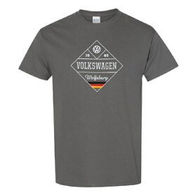 フォルクスワーゲン VW ヴォルフスブルク ダイヤモンド Tシャツ Volkswagen グレー