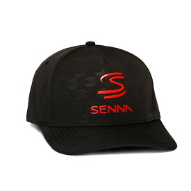 F1 アイルトン・セナ 公式 ライセンス品 ステルス デボス ロゴ キャップ ブラック キャップ 帽子 黒 F1 Formula1 エフワン モータースポーツ ドライバー
