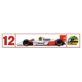 アイルトン セナ マクラーレン 1988年 ステッカー シール F1 formula 1 シール sticker レッド ホワイト