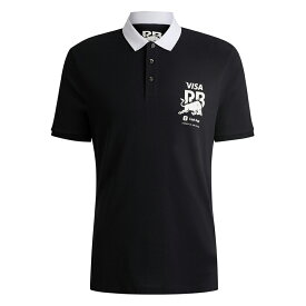 2024 VISA CASH APP RB レーシング ブルス F1 チーム ライフスタイル ポロシャツ ブラック 黒 半袖 公式 オフィシャル