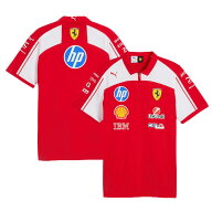 キッズ用 2026 スクーデリア フェラーリ HP チーム コットン ポロシャツ レッド 赤 公式 オフィシャル エ…