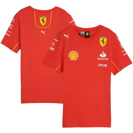 【レディース】 2024 PUMA スクーデリア フェラーリ SF チーム Tシャツ 半袖 赤 レッド 公式 オフィシャル F1