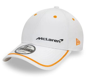 2024 McLaren マクラーレン F1 チーム New Era 9FORTY コントラスト パイピング キャップ ホワイト オレンジライン