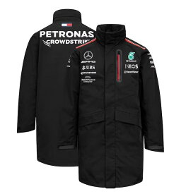 2023 メルセデス AMG ペトロナス チーム レイン ジャケット ブラック 長袖 黒 F1 Mercedes