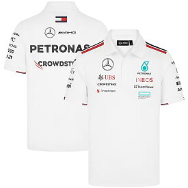 2024 メルセデス AMG ペトロナス Mercedes チーム ポロシャツ ホワイト