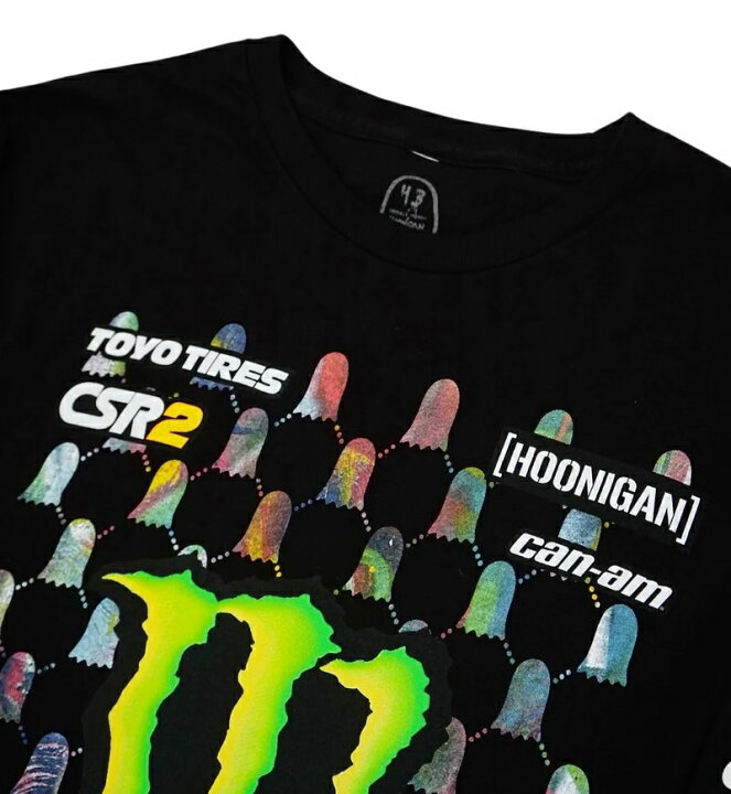 楽天市場】2022 フーニガン オフィシャル HOONIGAN Ken Block x Trouble Andrew チーム ロングスリーブ Tシャツ ロンT ブラック 黒 モンスター Monster 公式 ドリフト : クラブウィナーズ