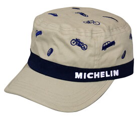 MICHELIN ミシュラン オフィシャル ワークキャップ Ride ベージュ ワッペン 刺繍 オフィシャル 公式