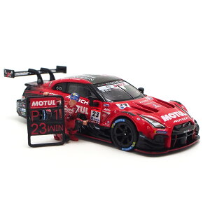 MINI GT 1/64 MOTUL AUTECH GT-R #23 SUPER GT GT500 2021年 R3 鈴鹿 優勝車 松田 次生 コレクション フィギュア付き(左ハンドル) ミニチュア 模型 ミニカー MGT00875-L