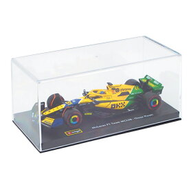 ドライバー＆ケース付き ブラゴ 1/43 2024 マクラーレン MCL38 オスカー ピアストリ モナコGP SENNA 30th ANNIVERSARY LIVERY モデルカー 38215PM