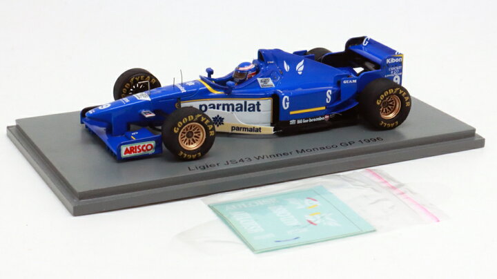 楽天市場】スパーク 1/43 リジェ JS43 無限ホンダ 1996年 モナコGP 
