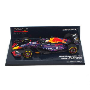 ミニチャンプス 1/43 オラクル レッドブル レーシング RB19 2023年 ラスべガスGP ウィナー マックス フェルスタッペン 模型 モデルカー F1 410232201