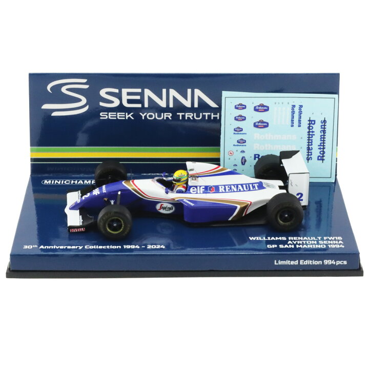 楽天市場】ミニチャンプス 1/43 ウィリアムズ ルノー FW16 1994年 