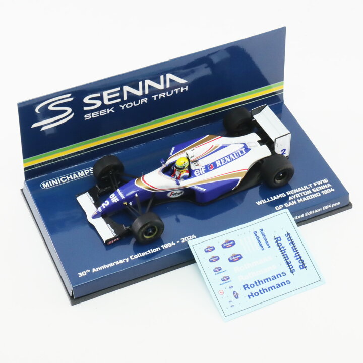 楽天市場】ミニチャンプス 1/43 ウィリアムズ ルノー FW16 1994年 