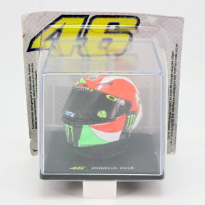 VR46 1/5 ヘルメット 2018年 ムジェロ バレンティーノ ロッシ ミニチュア 模型 MotoGP モトGP バイク VR46公式 オフィシャル モーター スポーツ グッズ
