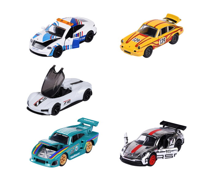 楽天市場】マジョレット 1/64 ポルシェ デラックス アソート 5台セット 