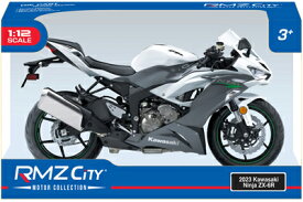 1/12 ダイキャストモーターサイクル 2023 Kawasaki Ninja ZX-6R グレー ミニチュア バイク 模型 4975406502358