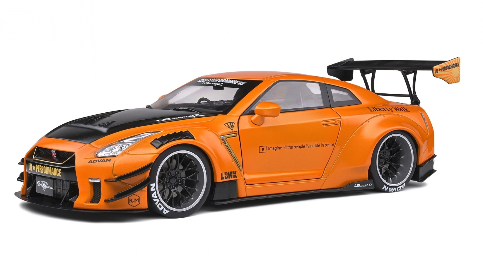 Solido 1 レビューを書けば送料当店負担 18 日産 毎日激安特売で 営業中です ニッサン Nissan GT-R R35 Type2 モデルカー LBワークス ミニカー オレンジ 模型 2020