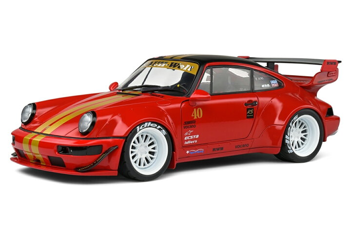 楽天市場】ソリッド 1/18 ポルシェ Porsche RWB レッド サクラ 赤 模型 